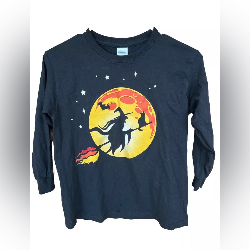 NWOT PrestonPlayz Halloween Fire Merch Long Sleeve Youth Small Gildan